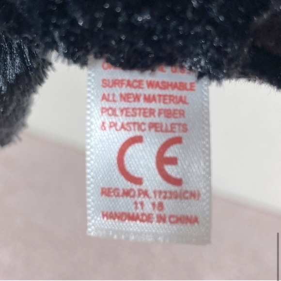 5/$25 Ty TySilk Tracey Beanie Boo Dog Black Puppy - Picture 10 of 11